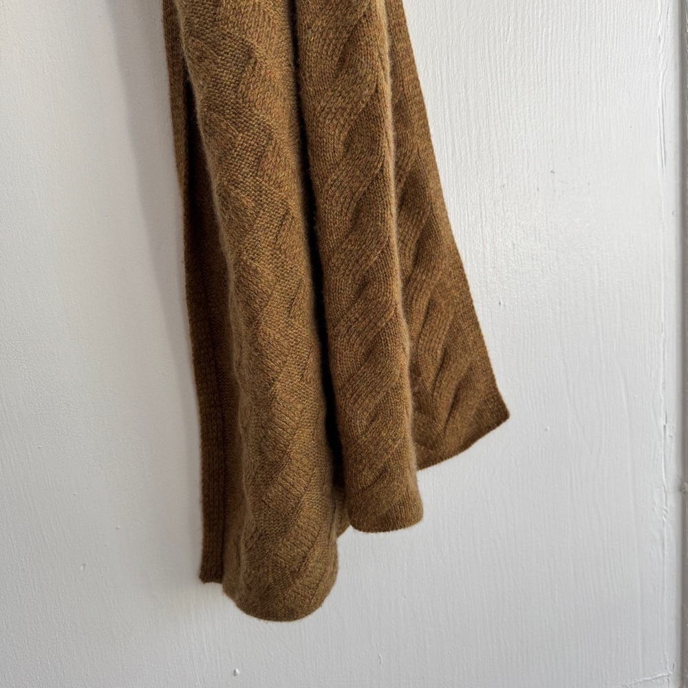 Poetry Tan/Brown Cashmere Cable Scarf